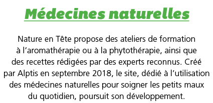M decines naturelles Nature en T te propose des ateliers de formation   l aromath rapie ou   la phytoth rapie, ainsi    