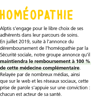 hom opathie Alptis s engage pour le libre choix de ses adh rents dans leur parcours de soins  En juillet 2019, suite    