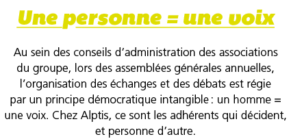 Une personne   une voix Au sein des conseils d administration des associations du groupe, lors des assembl es g n ral   