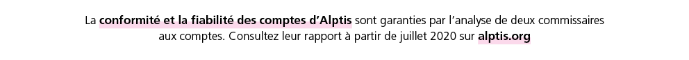 La conformit  et la fiabilit  des comptes d Alptis sont garanties par l analyse de deux commissaires aux comptes  Con   