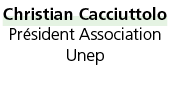 Christian Cacciuttolo Pr sident Association Unep